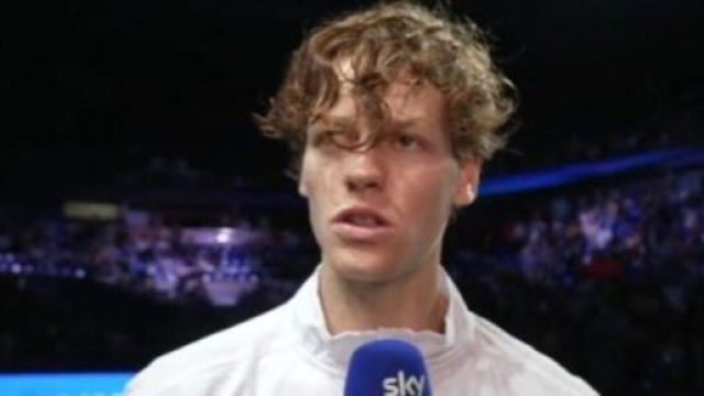 Jannik Sinner ai microfoni di Sky Sport - screenshot &copy; Sky Sport.