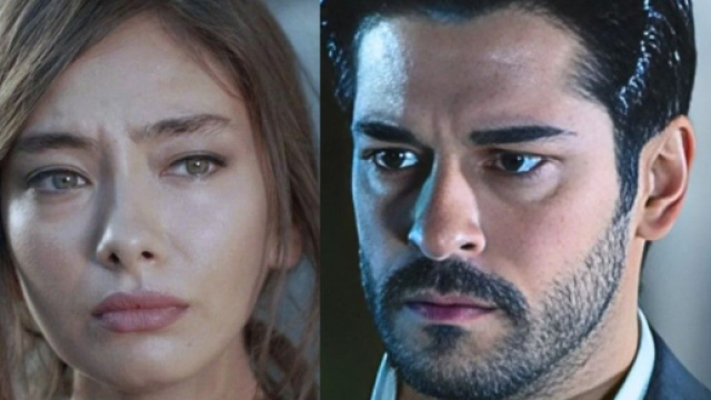 Burak &Ouml;z&ccedil;ivit (Kemal) e Neslihan Atagul in una scena. Screenshot &copy; Endless Love.