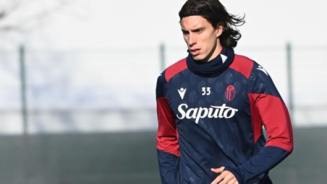 Riccardo Calafiori, difensore del Bologna. Foto &copy; Bologna FC.