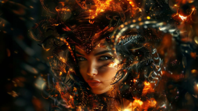 Scorpione, immagine creata con &copy; IA Midjourney