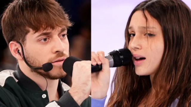 Gli allievi Holden e Sarah - screenshot Amici &copy; Canale 5.