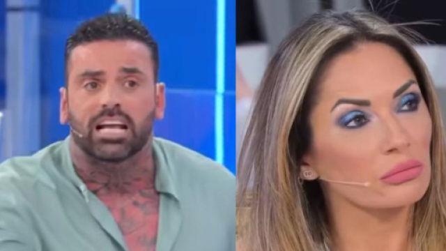 In foto Ida e Mario in studio a Uomini e donne (screenshot &copy; Canale 5).