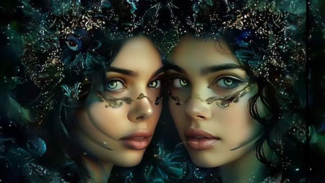 Gemelli, immagine creata con &copy; IA Midjourney.