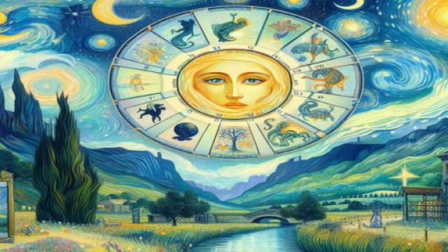 Zodiaco generato con &copy; AI Copilot.