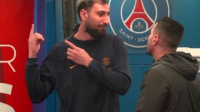 Gianluigi Donnarumma avec le PSG (capture X Canal+)