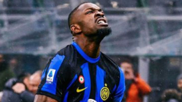 L'esultanza di Thuram con l'Inter &copy; profilo Instagram Marcus Thuram.
