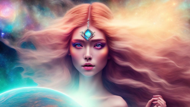 Donna con capelli lunghi e ciondolo sulla fronte - Immagine &copy; Pixabay.