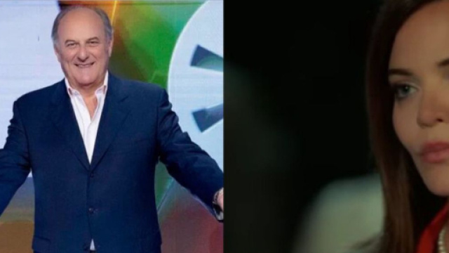 In foto Hilal Altinbilek e Gerry Scotti, &copy; Mediaset