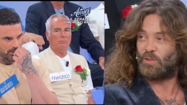 In foto Mario ed Ernesto a Uomini e donne (screenshot &copy; Canale 5).