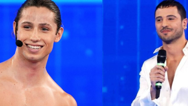 L'allievo Dustin e Giuseppe Giofr&egrave; - screenshot Amici &copy; Canale 5.