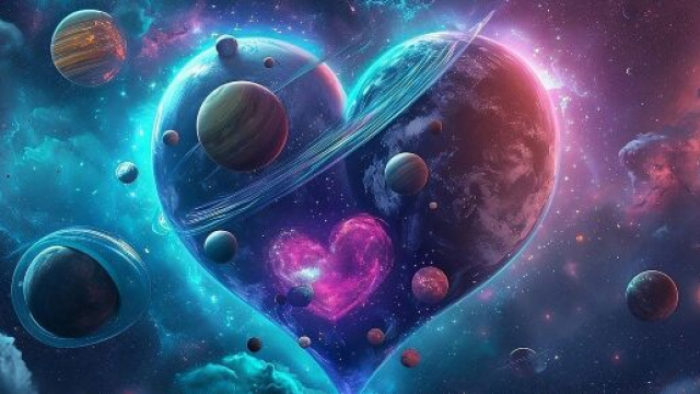 Un cuore nell'universo &copy; Pixabay.