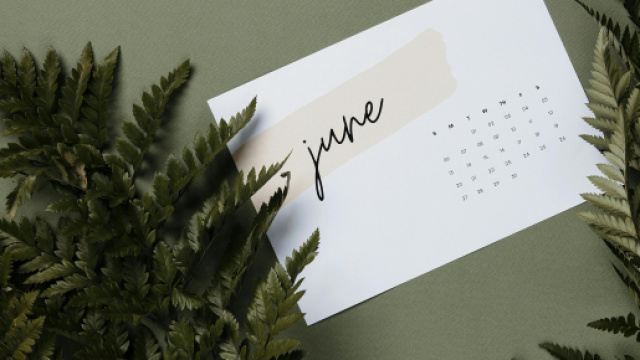 Calendario del mese di giugno - &copy; Pexels.com