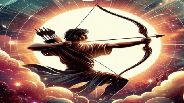Segno del Sagittario generato con &copy; AI Copilot