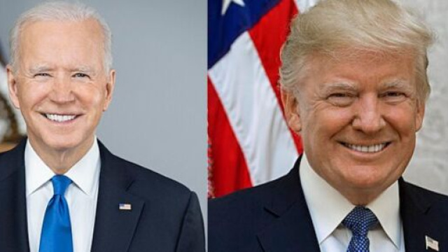 I due sfidanti Donald Trump e Joe Biden &copy; Wikipedia