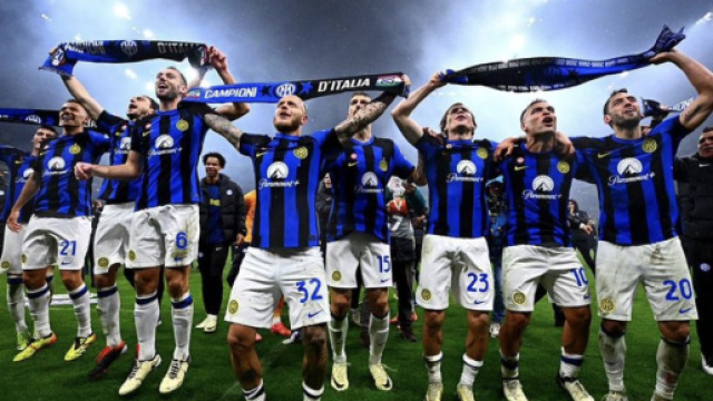 L'Inter che esulta dopo lo scudetto vinto - Profilo Instagram &copy; Inter