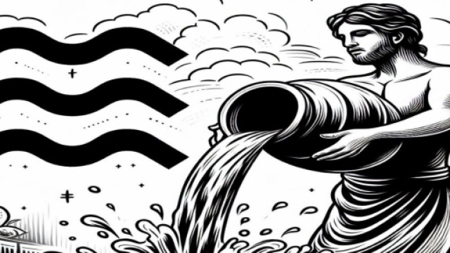 Segno dell'Acquario generato con &copy; AI Copilot.