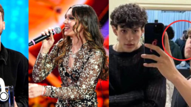 Gli allievi Holden, Sarah, Mida e Mattia - &copy; Canale 5 e Instagram di Mida.