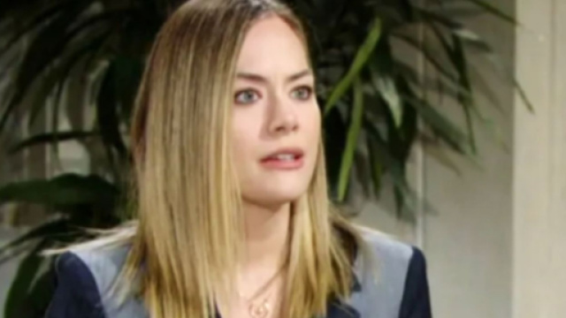 Hope Logan (Annika Noelle) in una scena di Beautiful, screenshot &copy; CBS