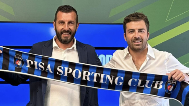 Stefano Stefanelli con Giovanni Corrado nel 2023- foto sito ufficiale &copy; Pisa Sporting Club