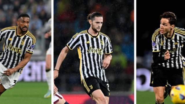 Gleison Bremer, Adrien Rabiot, Federico Chiesa. Foto &copy; Juventus FC