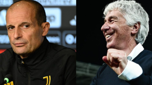Massimiliano Allegri, ex allenatore della Juventus. Foto &copy; Juventus FC. Giampiero Gasperini, allenatore dell'Atalanta. Foto &copy; Atalanta