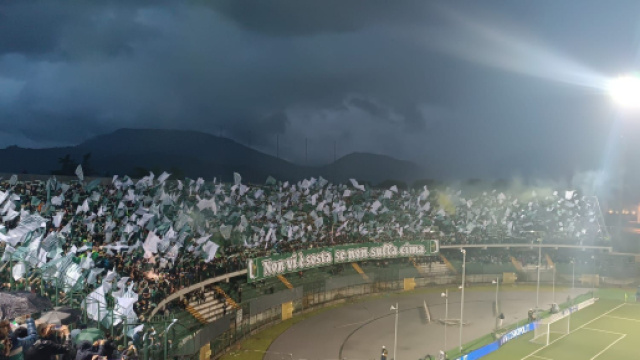 Avellino-Catania, coreografia Curva Sud &copy; Unione Sportiva Avellino 1912