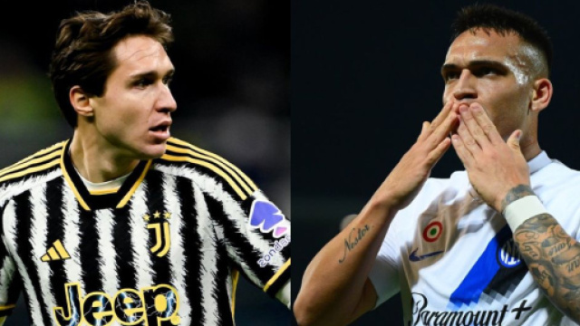 Federico Chiesa, attaccante della Juventus. Foto &copy; Juventus. Lautaro Martinez, attaccante dell'Inter. Foto &copy; Inter
