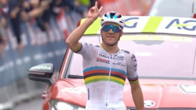 Remco Evenepoel - Screenshot &copy; Eurosport