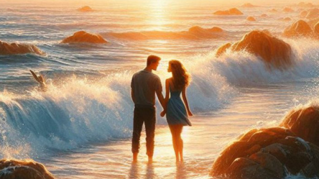 Mare, sole e amore - &copy; Foto Bing IA