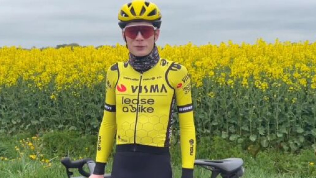 Jonas Vingegaard - Screenshot &copy; Visma Lease a Bike.