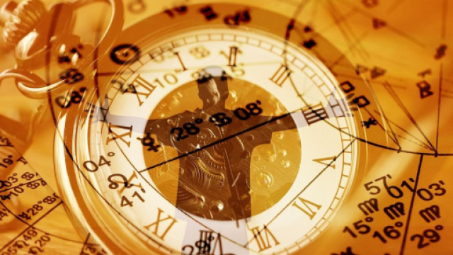 Orologio e simboli astrologici (Immagine di &copy; Pixabay).