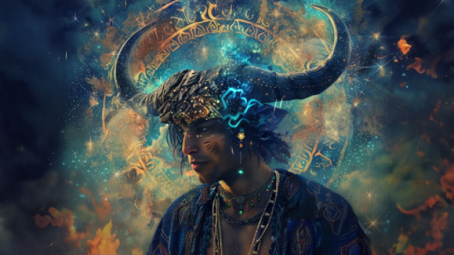 Segno del Toro, immagine creata con &copy; IA Midjourney