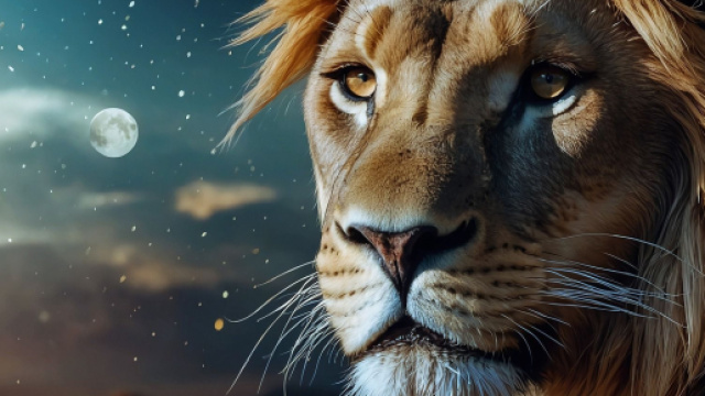 Segno zodiacale del Leone - &copy; Foto Bing IA.