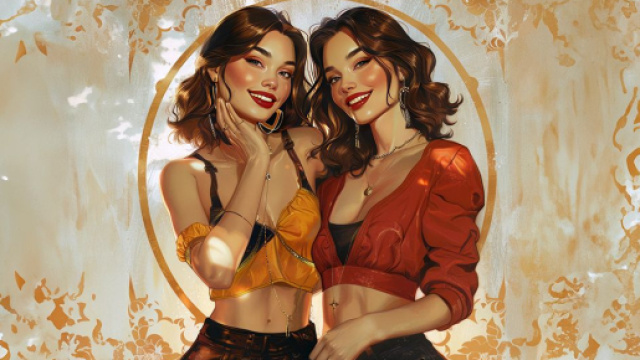 Due gemelle &copy; Immagine creata con IA Midjourney