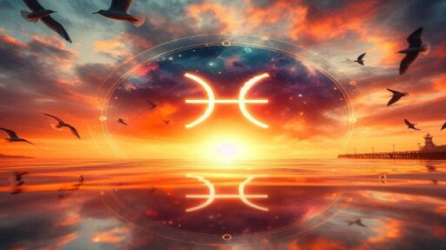 Oroscopo e tramonto generato con &copy; AI Copilot.