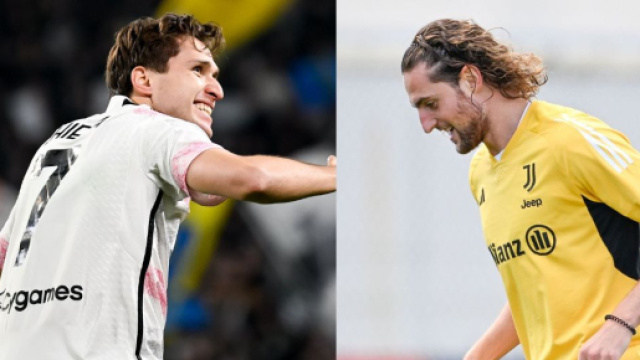 Federico Chiesa e Adrien Rabiot, foto &copy; Juventus