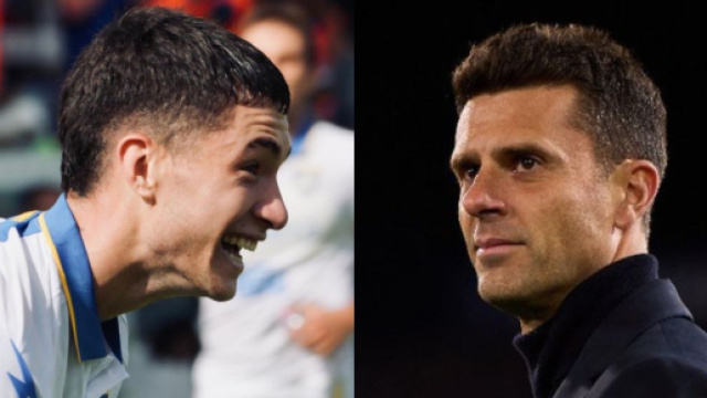Matias Soul&eacute; &copy; Frosinone Calcio e Thiago Motta &copy; Juventus