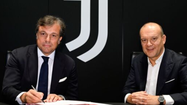 Cristiano Giuntoli e Maurizio Scanavino &copy; sito ufficiale Juventus