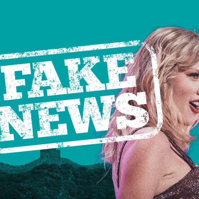 Taylor Swift in a photoshop by Blasting News Creative Dept.