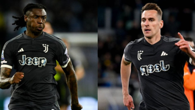 Moise Kean e Arkadiusz Milik, foto &copy; Juventus FC