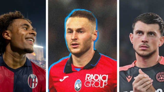 Joshua Zirkzee, del Bologna. Foto &copy; Bologna FC. Teun Koopmeiners, dell'Atalanta. Foto da &copy; Atalanta.Lazar Samardzic, dell'Udinese. Foto &copy; Udinese