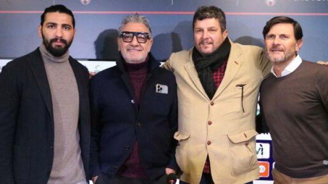 Un momento della conferenza stampa di presentazione di Silvio Baldini al Crotone di febbraio scorso - &copy; FcCrotone.It