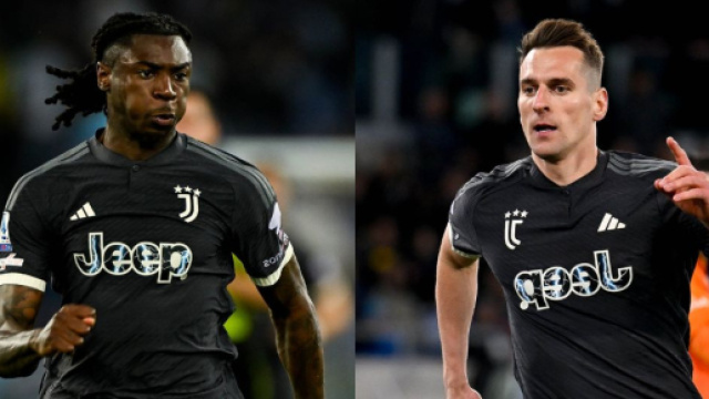 Moise Kean e Arkadiusz Milik, attaccanti della Juventus. Foto &copy; Juventus FC