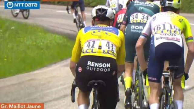 Remco Evenepoel sul Collet d'Allevard - Screenshot &copy; Eurosport