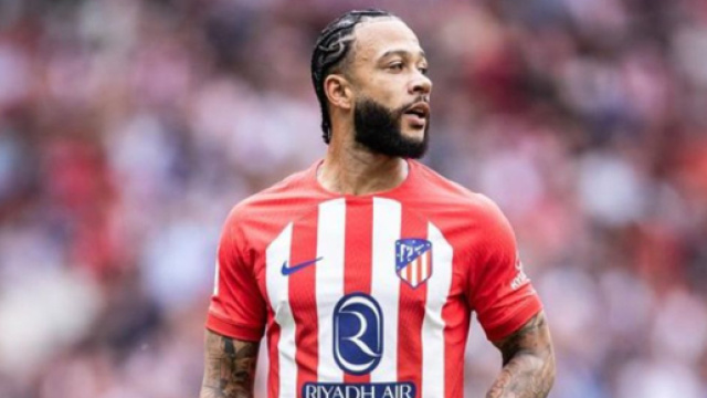 Depay con la maglia dell'Atletico &copy; Instagram