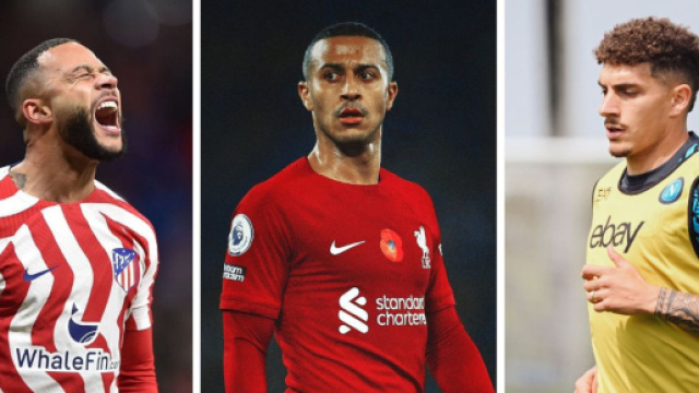 Memphis Depay. Foto &copy; X/Depay. Thiago Alcantara. Foto &copy; X/Alcantara. Giovanni Di Lorenzo, terzino del Napoli. Foto &copy; Official SSC Napoli