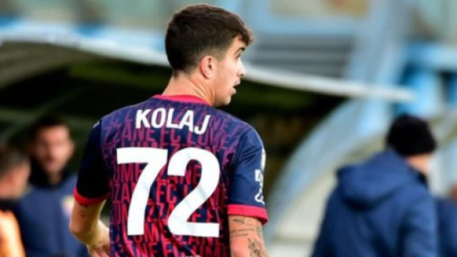 Aristidi Kolaj con la maglia del Lumezzane - &copy; Instagram / Aristidi Kolaj