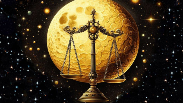 Segno zodiacale della Bilancia - &copy; Bing IA.