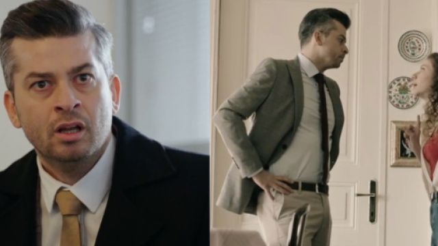 Onur &Ouml;zaydın (Osman) e Ece Y&uuml;ksel (İnci) - screenshot &copy; Segreti di famiglia.