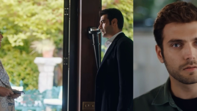 Ayda Aksel (Zafer), Murat &Uuml;nalmış (G&uuml;lcemal) e Samet Kaan Kuyucu (Armağan) - screenshot &copy; La rosa della vendetta.